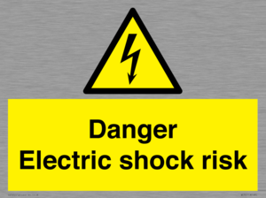 Danger Electric shock risk